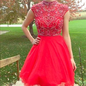 Glamorous red homecoming dress!